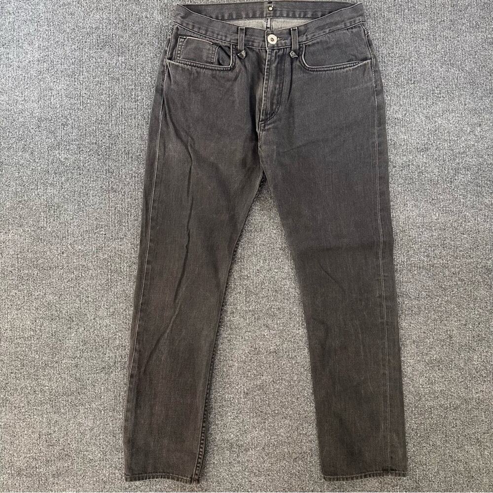 Ever Mens Selvedge Denim Slim Straight 100% Cotton Grey Wash JeansUSA Made 30x31